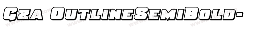 Gza OutlineSemiBold字体转换
